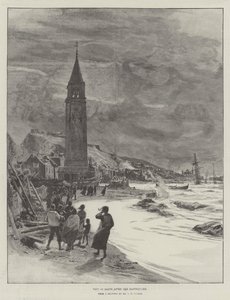 Vue de Zante après le tremblement de terre (gravure) - English School
