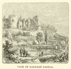 Vue du château de Barnard