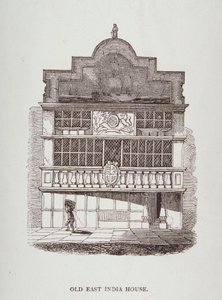 Vue de la Maison des Indes Orientales, avec une figure devant, vers 1700