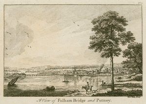 Vue du pont de Fulham à Putney