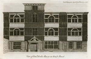 Vue de la maison du général Monk à Grub Street - English School