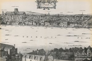 Vue de Londres par Wenceslaus Hollar, 1647 - English School