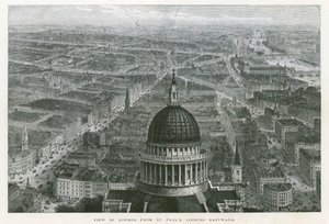Vue de Londres depuis la cathédrale Saint-Paul, regardant vers l