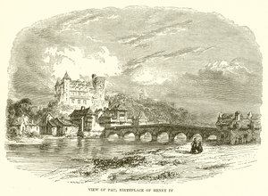 Vue de Pau, lieu de naissance de Henri IV - English School