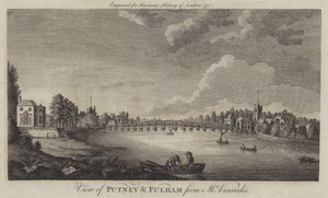 Vue de Putney et Fulham depuis chez M. Vanneck - English School