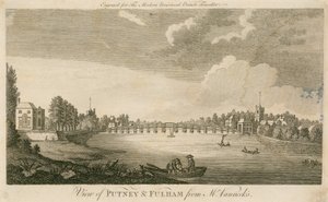 Vue de Putney et Fulham depuis la maison de M. Vanneck - English School
