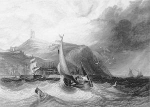 Vue du château de Scarborough depuis la mer, 1894