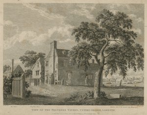 Vue de la taverne Feathers, Cupers Bridge, Lambeth - English School
