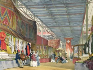 Vue du stand tunisien, à la Grande Exposition de 1851, de Dickinsons Comprehensive Pictures