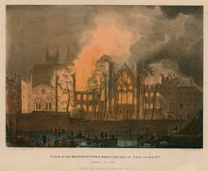 Vue de la destruction des deux Chambres du Parlement, 16 octobre 1834