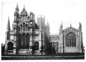 Vue de la façade est et du chœur, c.1321-40
