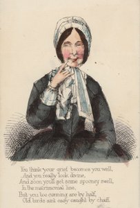 Carte de Saint-Valentin au vinaigre (lithographie couleur)