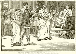 Vertus de la femme romaine.--Virginia dans le forum