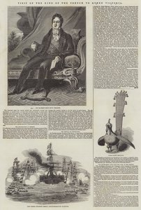 Visite du roi des Français à la reine Victoria (gravure) - English School