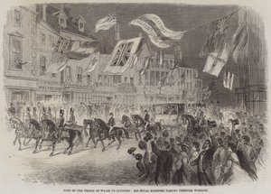 Visite du prince de Galles à Clumber, Son Altesse Royale passant par Worksop - English School