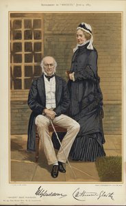 W E Gladstone et Mme Gladstone
