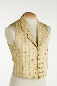 Gilet à motif floral, 1855