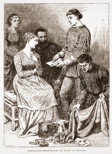 Missionnaires vaudois déguisés en colporteurs, illustration de L