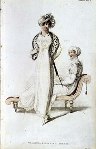 Robe de marche et de matin, planche de mode de l