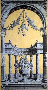 Papier peint, vers 1790, impression en clair-obscur à partir d