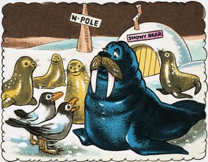 Morse et mouettes au pôle Nord - English School