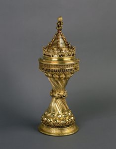 Le Sel des Collines de Warden, présenté au New College, Oxford par Walter Hill, Warden de 1475-94, c.1475-94 - English School