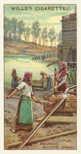 Lavage de gravier alluvial