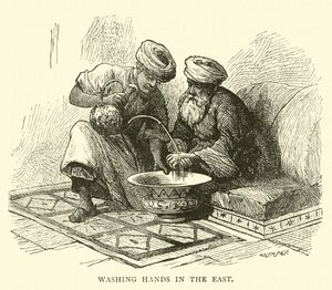 Lavage des mains en Orient - English School