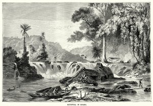 Cascade en Guyane (gravure) - English School