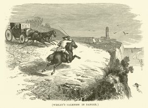 Le calme de Wesley dans le danger (gravure)
