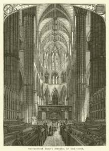 Abbaye de Westminster, intérieur du chœur - English School