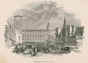 Westminster Hall et nouveau Palais de Westminster, Londres - English School