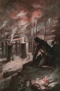 Ce que le premier homme a vu dans le feu - English School