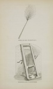 Fouet ou verge et poteau de flagellation à Wandsworth, extrait de The Criminal Prisons of London and Scenes of Prison Life par Henry Mayhew et John Binny, 1862