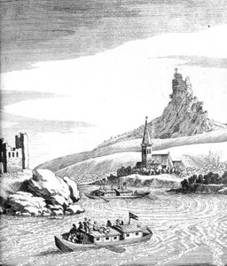 Tourbillon dans le Danube, de An Account of Several Travels par Edward Browne, publié en 1677