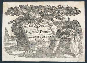 William Darton, graveur et imprimeur, carte de visite