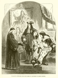 Guillaume III confiant le jeune duc de Gloucester à l