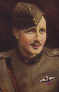 William Leefe Robinson VC (lithographie couleur) - English School