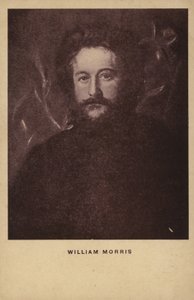 William Morris (1834-1896), designer textile, artiste et écrivain anglais (lithographie) - English School