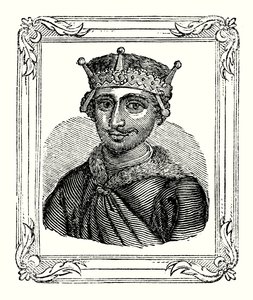 Guillaume le Roux est né en 1056, couronné en 1087 et tué en 1100 (gravure) - English School