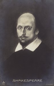 William Shakespeare (c1564-1616), dramaturge et poète anglais (litho)