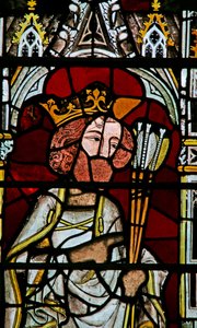 Fenêtre Ew représentant Saint Edmond