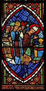 Fenêtre Ew représentant une scène de la Messe - English School