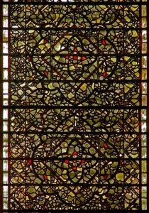 Fenêtre des Cinq-Sœurs représentant des grisaille