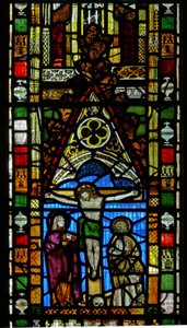 Fenêtre N2 représentant la Crucifixion - English School