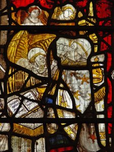 Fenêtre représentant Saint Martin célébrant la messe