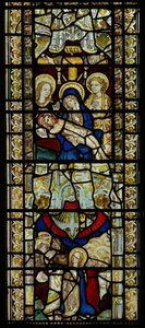 Fenêtre représentant la Pietà et la Pentecôte - English School