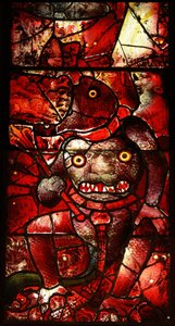 Fenêtre représentant Satan