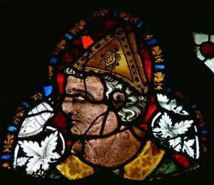 Vitrail représentant Saint Cuthbert
