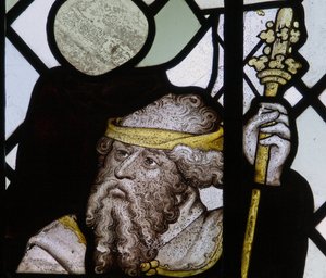 Fenêtre représentant un détail de la fenêtre de Saint Christophe - English School
